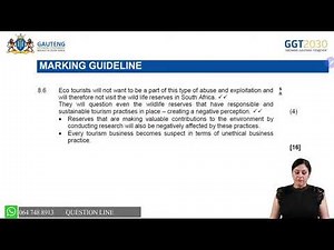 TOURISM GRADE 12 : REVISION