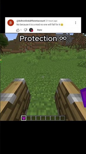 Protection ∞ in Minecraft Vanilla(Proof)!