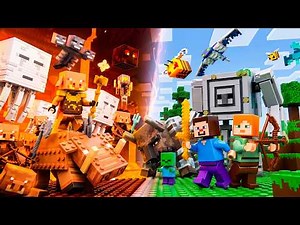 PIGLIN ARMY VS OVERWORLD | Minecraft Animation | Lego Stop Motion