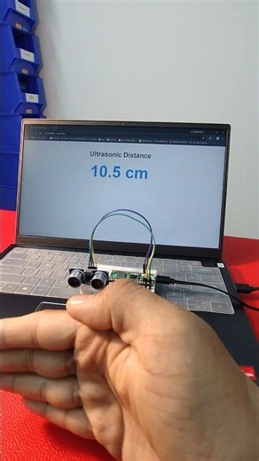 Ultrasonic sensor Web server using Raspberry pi pico 2W