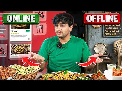 Trying Online vs Offline Ordered Food