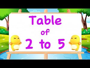 Table of 2 and 5⚡Multiplication Table of 2 and 5⚡Musical Table of Two and Five ⚡‪@KidZeeLive‬