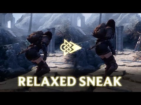Skyrim Mod - Relaxed Sneak Animations