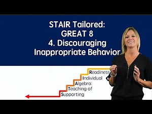 Discouraging Inappropriate Behavior ‖ Classroom Management ‖ K-12 ‖ Project STAIR