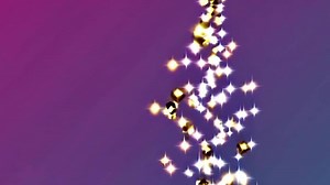 Sparkling Golden Particles Scene in Cinematic Footage