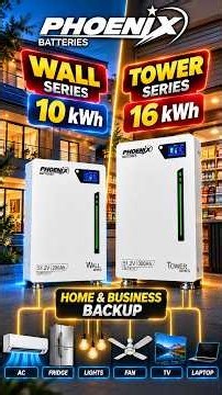 Phoenix 10kWh & 16kWh Lithium Batteries | AC All Night Backup! 🔋⚡ | Phoenix Battery Pakistan