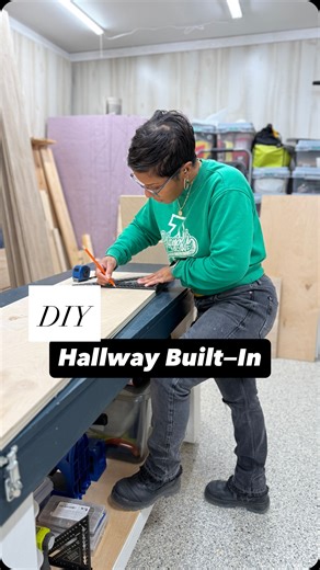 ToNora on Instagram: "#DIY Hallway Built-In Part 1✅ You can never have too much storage! I’m taking a vacant nook at the end of hallway and turning it into a closet 😏… in addition to my linen closet. #diyblueprintdiva #closet #closetorganization"