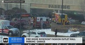 Fire in Rosemont Fashion Outlet mall parking garage