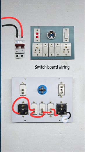 Unnao Electric on Instagram: "Switch board wiring diagram #unnaoelectric #electrician #electrical #electronics"