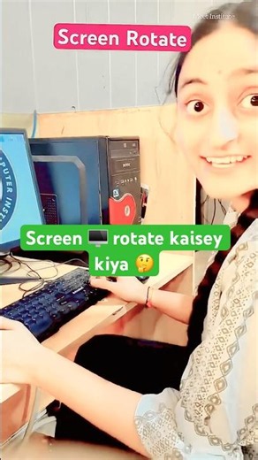 Screen 🖥️ rotate with short key 🔑 #computer #tranding #motivational #excel #viral