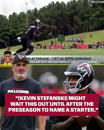 The Falcons starting QB job is still undecided, but Jeremy Fowler says Tua has an "inside track" ✍️