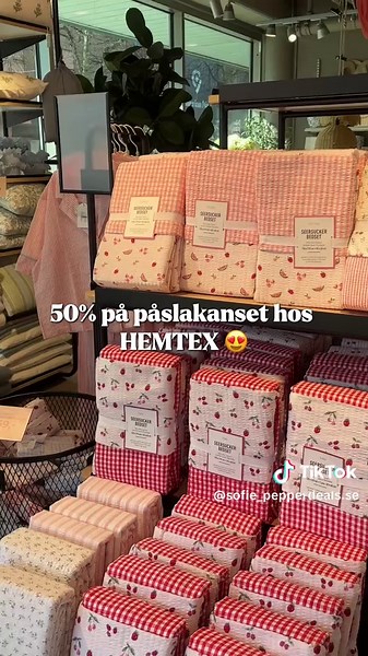 Halva priset på Hemtex påslakan