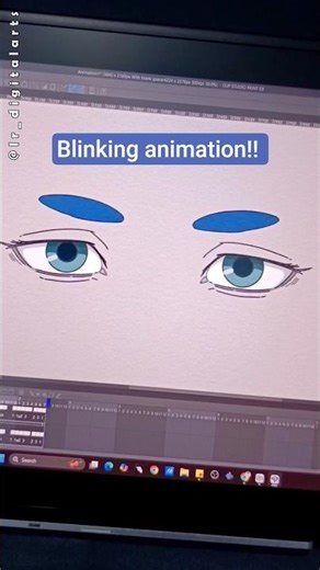 Blinking eye animation!! ✍️ #animation #digitalart #drawing #eyes #howtodraw #shorts #art