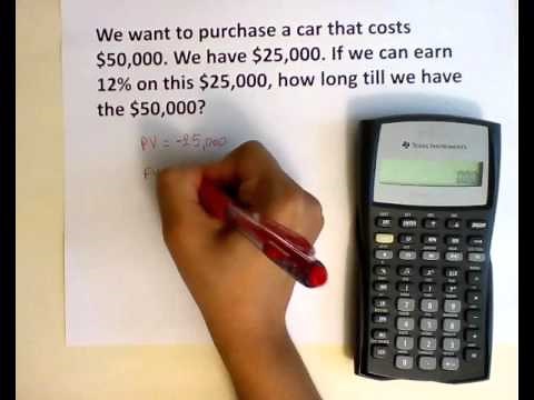 Determine the time periods (N) in a lump sum investment