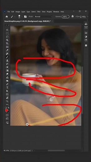 The easy way to remove reflections #Photoshop #design #creative #DesignTutorial #smartgraphic