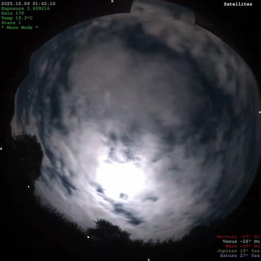 [4k] Beautiful, relaxing night sky 4K | Meteors, Stars & Satellites | Wednesday the 8th of October,…