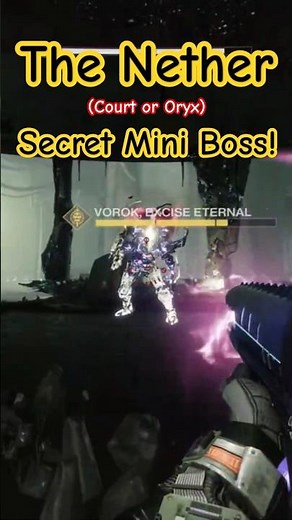 Destiny 2-🔥The Nether-SECRET MINI BOSS! (COURT OF ORYX)#destiny2 #heresy #gaming #dreadnaught