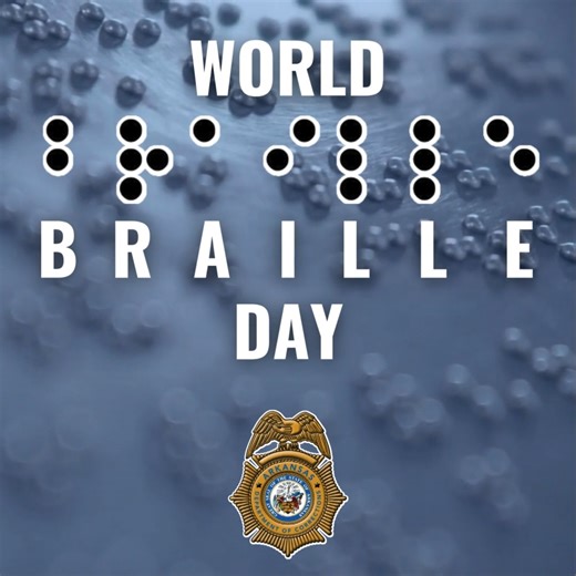 Today is World Braille Day. Did you know that for more than 40 years, the Braille Program at the Wrightsville Complex has created a variety of braille materials for students enrolled at the Arkansas School for the Blind and Visually Impaired? | Arkansas Department of Corrections