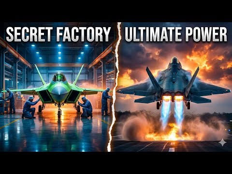 Inside Modern $350 Million F-22 Raptor Factory: How the World’s Deadliest Jet Was Made(Full Process)