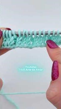 Poucos CONHECEM Esse Ponto de Tricô