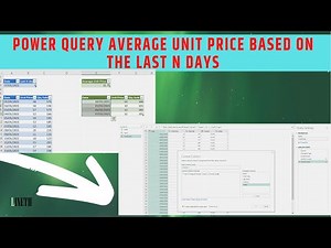 Power Query Average Unit Price based on the LAST N DAYS