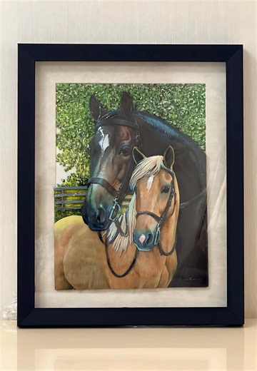 Horse Figurative Handmade 3D Relief Wall Art/painting - High-quality Wooden Frame - Etsy