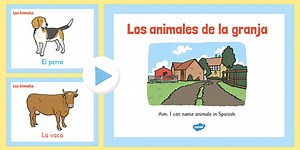 Spanish Farm Animals PowerPoint Presentation