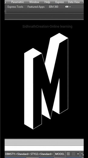 Turning M into 3D | AutoCAD Isometric