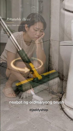 4-in-1 Rotating Cleaning Brush | Deep Clean Bathroom Corners with Ease! 🧽✨