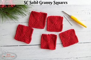 How to Crochet Solid Granny Square - Nicki's Homemade Crafts