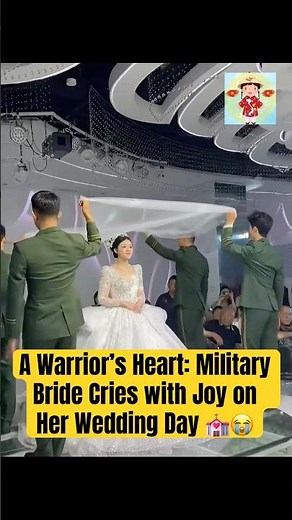 A Warrior’s Heart: Military Bride Cries with Joy on Her Wedding Day #wedding