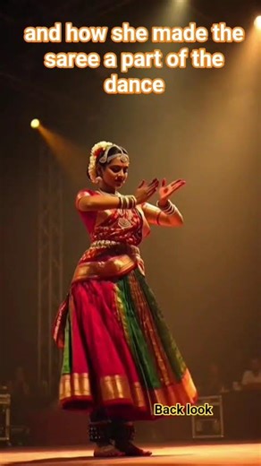 and how she made the saree a part of the dance #shorts