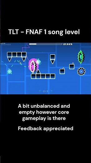 FNAF 1 gameplay. Rate the level in comments fr #geometrydash #gd #gdlayout #gdcreator