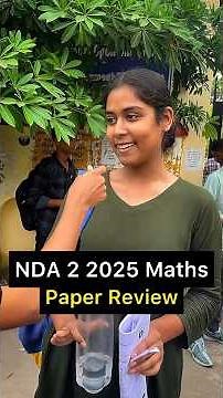 NDA Maths paper Review 😱NDA(2)2025 MATHS LEVEL कैसा था?#nda #nda22025 #ndamathspaper #best nda #mjs