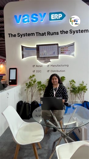 Expo Vala on Instagram: "Khadhya Khorak Expo દરમિયાન Vasy ERP Software ના સ્ટોલ પર તેમની sales representative સાથે વિગતવાર ચર્ચા કરવાનો અવસર મળ્યો. આ મુલાકાત દરમિયાન તેમણે food processing અને FMCG industry માટે ERP software કેવી રીતે billing, inventory management, accounting, production planning અને reporting ને સરળ અને automated બનાવે છે તે વિશે વિસ્તૃત માહિતી આપી. Vasy ERP Software નાના વ્યવસાયોથી લઈને large-scale food units સુધી માટે scalable solutions આપે છે, જે business efficiency વધારવામાં