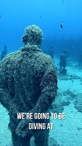 156K views · 156 reactions | 15m Underwater Challenge 錄 Can I survive swimming under the gate and through the statues at Museo Atlántico? Putting the new Cressi X Steve Aoki collab to the test! | Steve Aoki | Facebook