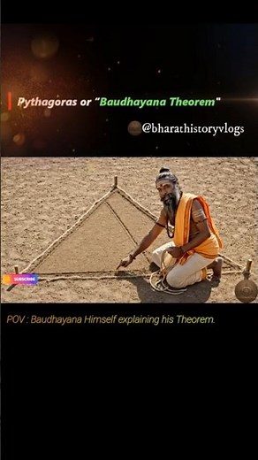 Pythagoras or Baudhayana Theorem | Great Ancient Indian Mathematician discovered Theorem | #shorts
