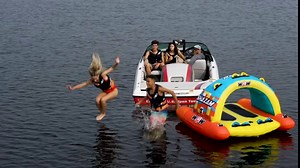 WOW Sports Shazam Towable Tube for Boating - 1 to 2 Person Towable - Standing Boating Tubes