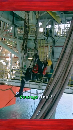 The most hardcore way to paint in the world, hanging over the ocean to do it | Dash Cam Viral