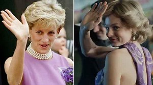 Emma Corrin who plays Princess Diana looks gorgeous in backstage clips from 'The Crown'