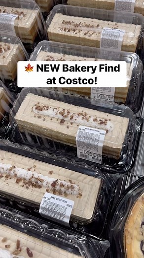 Costco Buys on Instagram: " I spotted this NEW Maple Butter Pecan Bar Cake at the Costco Bakery! It’s a vanilla sponge cake with a pecan crunch layer, maple mousse filling, and topped with brown butter mousse and toasted pecans! This sounds SO GOOD! ($18.99) #costco #pecancake #falldessert"