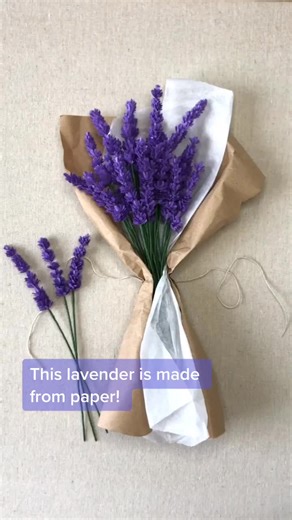 DIY Lavender Paper Flower Tutorial