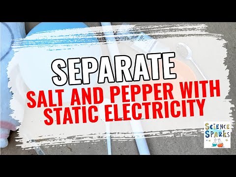 How to separate salt and pepper with static electricity