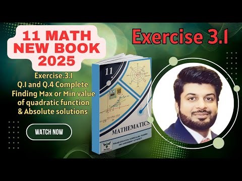 Exc 3.1 new book 2025.Question 1 & 4 complete