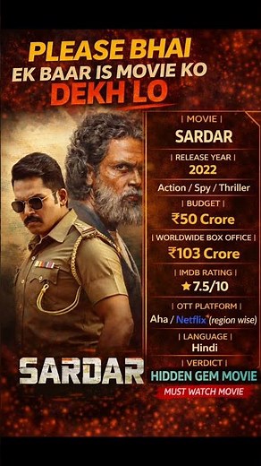 Sardar (2022) Movie Review Hindi | Sardar (2022) Movie Trailer Hindi