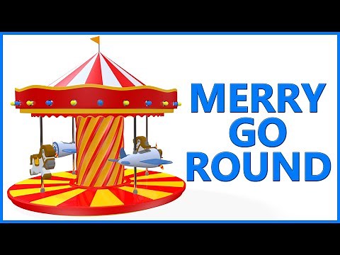 Merry Go Round On A Playground Kids Movie & Cartoon Video – Teddy & Timmy Edutainment
