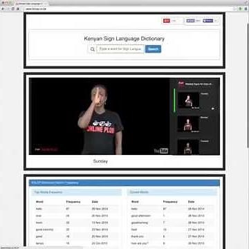 KSL Online Dictionary Demo