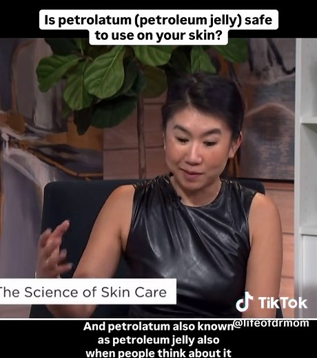 Did you know? Petroleum and petrolatum aren’t the same! 🛢️ Petroleum is the raw material extracted from the ground, while petrolatum (aka petroleum jelly) is refined and safe for skin use. I like using petrolatum on my lips, dry patches, and even small cuts to protect and heal my skin barrier. Our hydrating @bydrmom beta glucan cream contains only 8 ingredients, and petrolatum is one of them! 🌟 How do you use it? 💖 🎥 @CTV Your Morning The content that is discussed on my tik tok account is so
