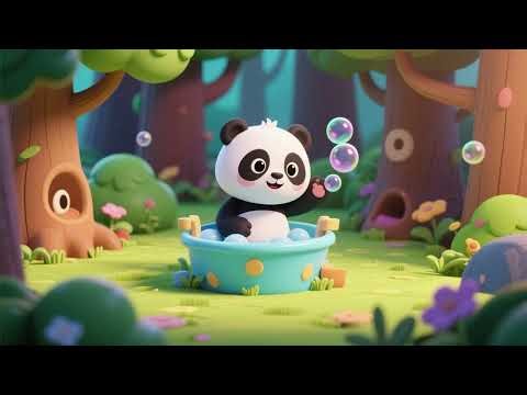 Panda’s Tub Time Bubble Forest Hunt | Fun Bath Time Nursery Rhymes for Kids