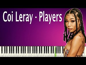 Coi Leray - Players - PIANO TUTORIAL